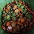 El cooksnap de Yesenia Ochoa Chay cuando hizo Pollo con brócoli y zanahoria (comida china).
