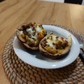 El cooksnap de Lorena Fernandez cuando hizo Berenjenas rellenas de carne.