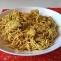 El cooksnap de Macarena Sánchez cuando hizo Fideos chinos con pavo al curry.