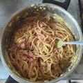 El cooksnap de JoseluDT cuando hizo Espagueti carbonara tradicional.