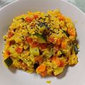El cooksnap de Daniel González cuando hizo Arroz integral con verduritas y cúrcuma.