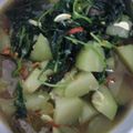 Cooksnap dari Wiwiek Cahyani untuk resep Jukut Jepang Mekuah Bumbu Bali (Labu Siam Berkuah+Daun mudanya)
