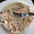 El cooksnap de Yaiza Saezdezuazola cuando hizo Pechuga de pollo a la crema con champiñones.