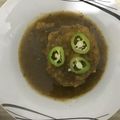 El cooksnap de Abel Katz cuando hizo Legendario Guefilte fish. Pan de pescado.