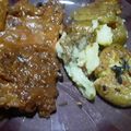 El cooksnap de Patry cuando hizo Costillas de cerdo con salsa de naranja y almendras.