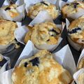 El cooksnap de Florencia cuando hizo Muffins con arándanos.