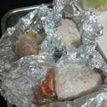 El cooksnap de Maria Beltran Montalban cuando hizo Salmón al horno con verduras.