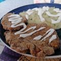 El cooksnap de Andrés F. Ustariz cuando hizo Milanesa de soja texturizada.