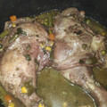 El cooksnap de Mario L Bustamante D cuando hizo Muslos de pollo al vino tinto.