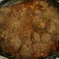 El cooksnap de Micaela Sandoval cuando hizo Guiso criollo de carne y chorizos.