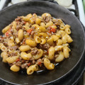 El cooksnap de Francisca Peña cuando hizo Guiso de fideos con carne picada.