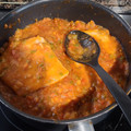 El cooksnap de juantxo cuando hizo Emperador en salsa de tomate.