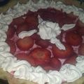 El cooksnap de Yanina Arévalo cuando hizo Tarta de Gelatina con crema, y frutillas.