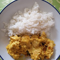 El cooksnap de Anabel Sanz cuando hizo Arroz con pollo y salsa de curry.