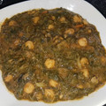 El cooksnap de Ibra Sevilla cuando hizo Espinacas con garbanzos.