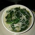 El cooksnap de Dina Gaitan cuando hizo Sopa de Espinacas.