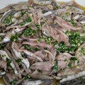 El cooksnap de Maria cuando hizo Boquerones en vinagre.