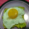 Cooksnap dari Fira untuk resep Sunny side up avocado toast | Diet mudah murah
