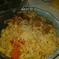 El cooksnap de magui y jose cuando hizo Tallarines caseros con tuco criollo !!.