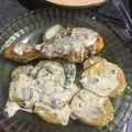 El cooksnap de Camila Molina cuando hizo Pollo con salsa de verdeo.