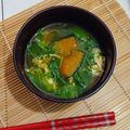 Cooksnap dari Agnes エミリア 💕 untuk resep Sup Bayam Kabocha dengan Telur
