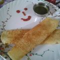 Poonam Navneet Varshney's cooksnap of when they made Stuff besan cheela# indian breads.