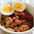 รูป Cooksnap ของ Pinto เมื่อเขาทำ โอยาโกะด้ง(ข้าวหน้าไก่กับไข่) ฉบับไมโครเวฟ