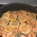 El cooksnap de Vilma Moreno cuando hizo Salmón con cilantro y limón.