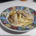 El cooksnap de Gaby cuando hizo Merluza a la crema de  roquefort.