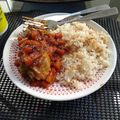 El cooksnap de geidy lopez cuando hizo Alitas y muslos de pollo en salsa BBQ.