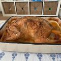 El cooksnap de Marieta cuando hizo Pollo entero asado a la cerveza.