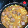 El cooksnap de Rodelu cuando hizo Albóndigas con patatas en salsa de almendras.