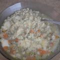 El cooksnap de Nicole Quevedo cuando hizo Sopa de fideos y verdura.