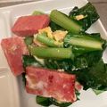 いせご's cooksnap of when they made 小松菜とボロニアソーセージの卵炒め.