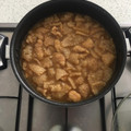 El cooksnap de Mike Aranda cuando hizo Chicharrón en salsa roja.