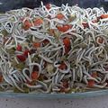 El cooksnap de Manuel J. Beltrán cuando hizo Merluza con gulas y pimientos.