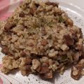 El cooksnap de Caleb Vela cuando hizo Risotto vegano de champiñones portobello.