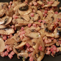 El cooksnap de Tomas Pitu Aragon cuando hizo Champiñones con jamón.