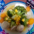 Cooksnap dari Mumu untuk resep Sayur bening brokoli bakso