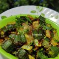 Manisha Malvi Angaitkar's cooksnap of when they made Bhindi fry.