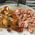 El cooksnap de Treze cuando hizo Salmón al horno con patatas y cebolla.
