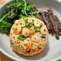 รูป Cooksnap ของ ครัวนุ้งแคท เมื่อเขาทำ ข้าวผัดเนยกระเทียม garlic butter fried rice
