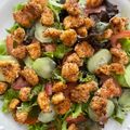 El cooksnap de Sommelier del Asado cuando hizo Pechuga de pollo con ensalada.
