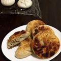 鍾幸雅 的 手作韭菜豬肉餡餅 cooksnap