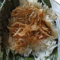 Cooksnap dari Dini Mama SS untuk resep 42. Nasi Bakar Ayam Suwir Kemangi