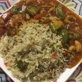 Erum Ahmed's cooksnap of when they made Chicken Shashlik with egg fried rice.