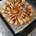 El cooksnap de Biencha Larvi cuando hizo Estrella de hojaldre con Nocilla.