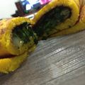 El cooksnap de Jess ! cuando hizo Crepe de papa y calabacín relleno de espinaca.