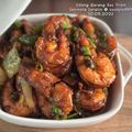 Cooksnap Sesimple Loralin semasa beliau membuat 👩‍🍳Udang Goreng Sos Tiram.