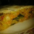 El cooksnap de Guille cuando hizo Tarta de zapallitos, choclo y zanahoria.